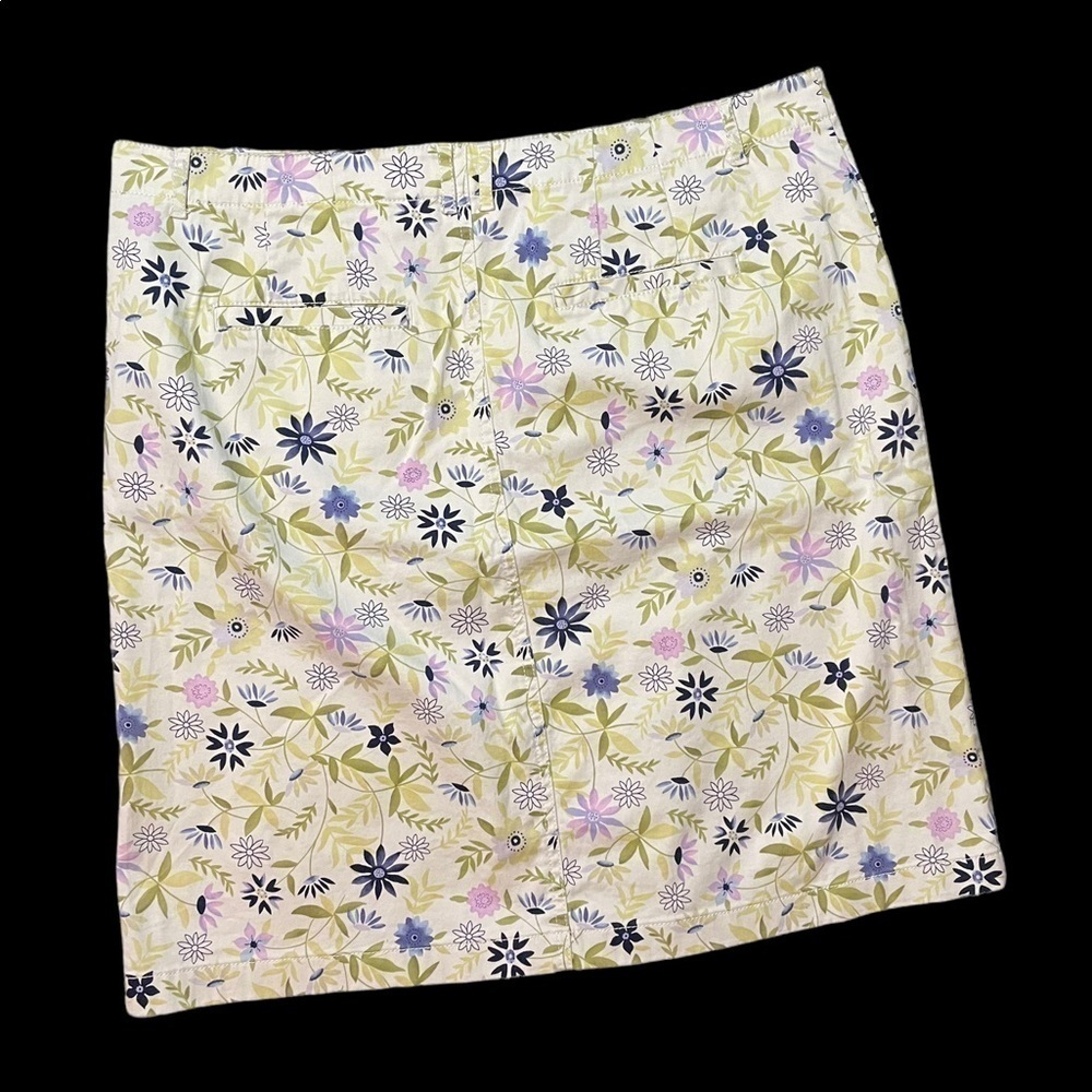 J.Jill Live In Chino Women’s cotton floral Pencil Skirt - Picture 3 of 10